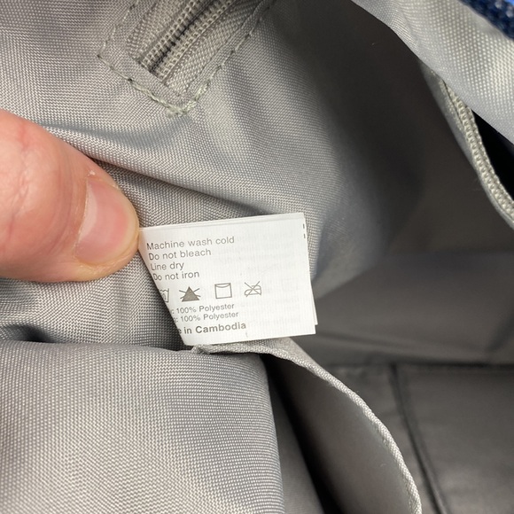 Baggallini | Blue Watercolor Floral Large Crossbody Purse Bag - Picture 11 of 11